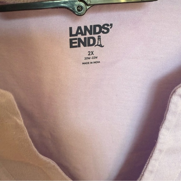 Lands’ End Ombré Purple Pink Sleeveless Swim Cover Tunic Dress Size 2X - Picture 4 of 5